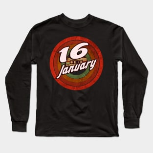 16 January Long Sleeve T-Shirt